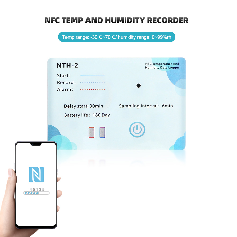 Weather Station Indoor - NFC perekam temperatur induksi dalam dan
