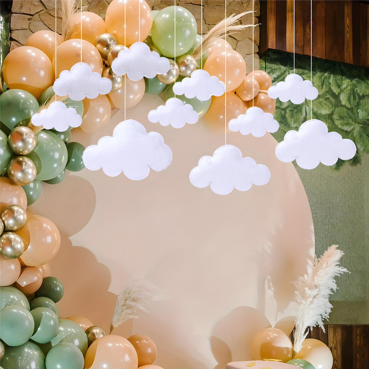 Science Of Happiness - Liontin Gantung Awan Felt 3D Dekorasi