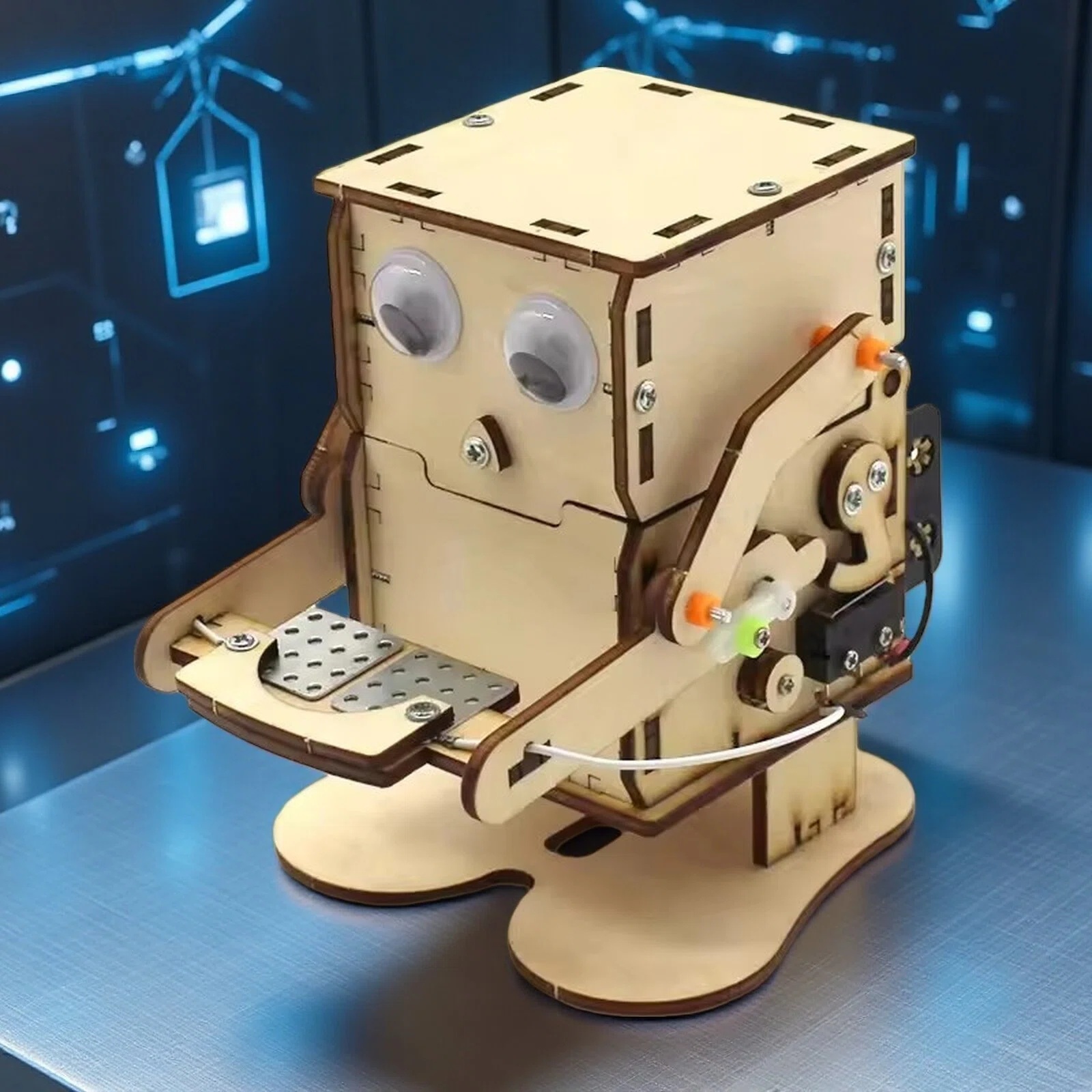 Science Robot - Model Robot Pemakan Koin DIY Perakitan