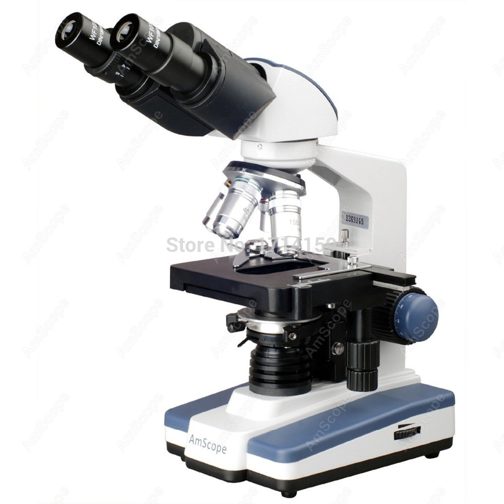 Amscope Microscope Compound 40X-1000X - Mikroskop Binokuler LED AmScope untuk Pelajar