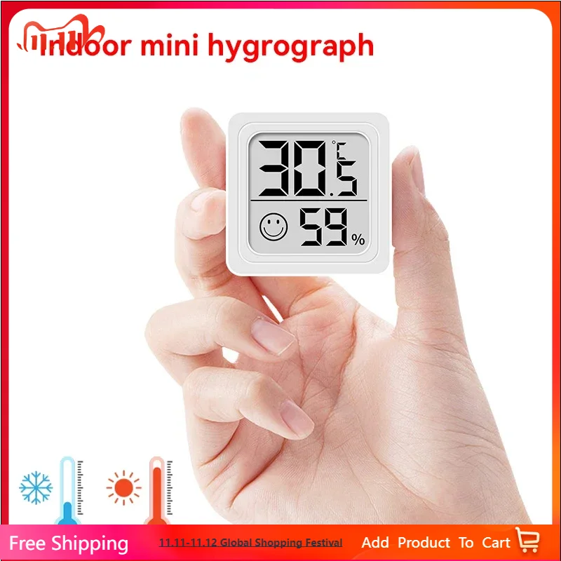 Weather Station Indoor - Termometer Higrometer Digital LCD Mini Baru