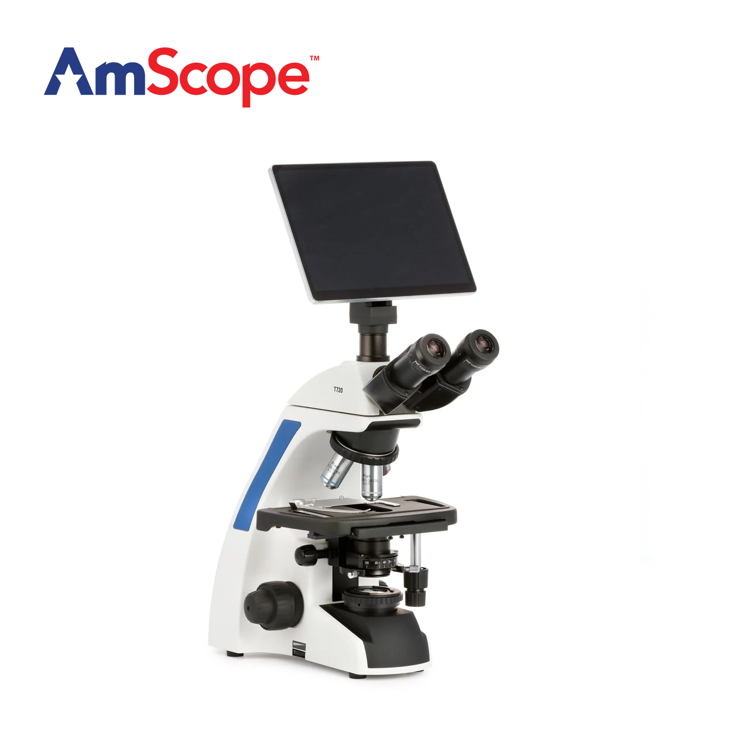 Amscope Microscope Compound 40X-1000X - Mikroskop Trinokuler LED Koehler Seri AmScope