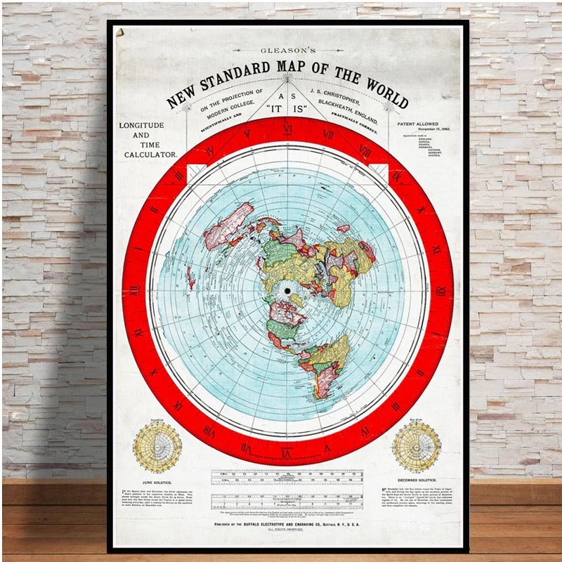 Star Map Poster - Poster dan Cetakan 1892 Peta Bumi
