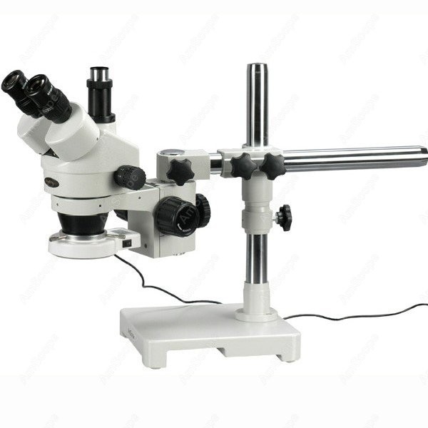 Amscope Microscope Stereo 7X-45X - Mikroskop Stereo Trinokuler Zoom LED AmScope