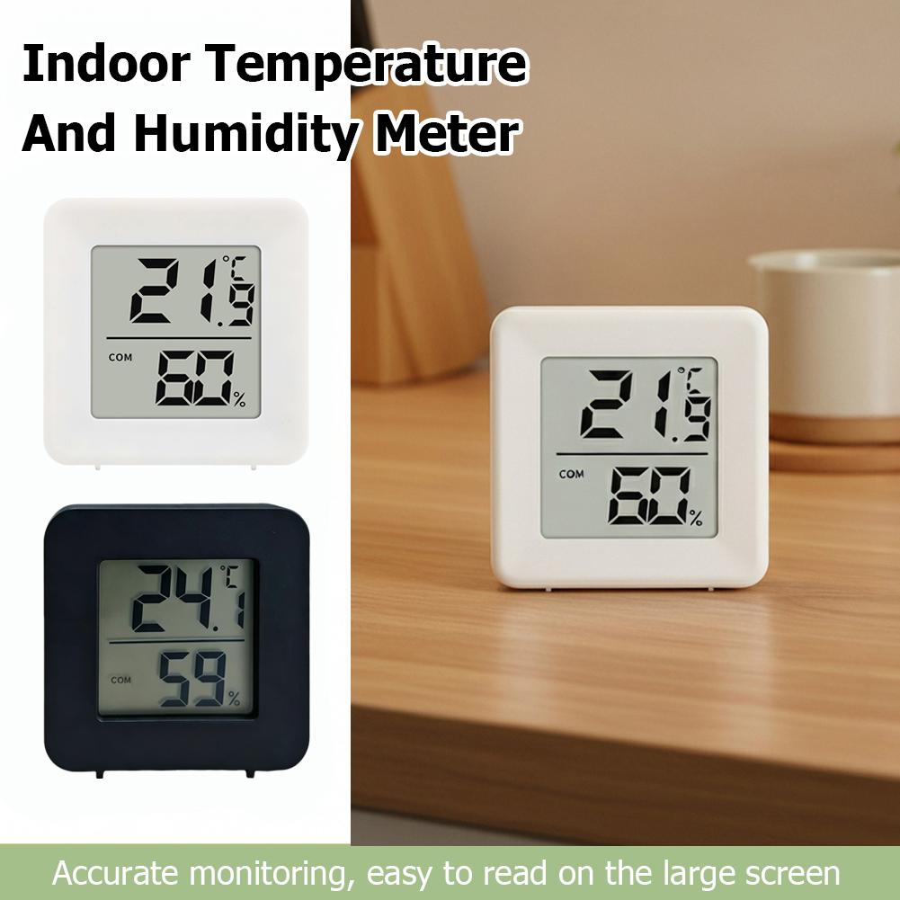 Weather Station Indoor - Termometer Digital LCD Mini, Higrometer, Pengukur