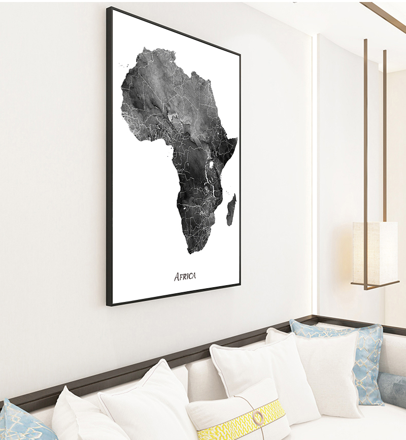 Poster dan Cetakan Peta Afrika - Star Map Poster ulasan dan harga
