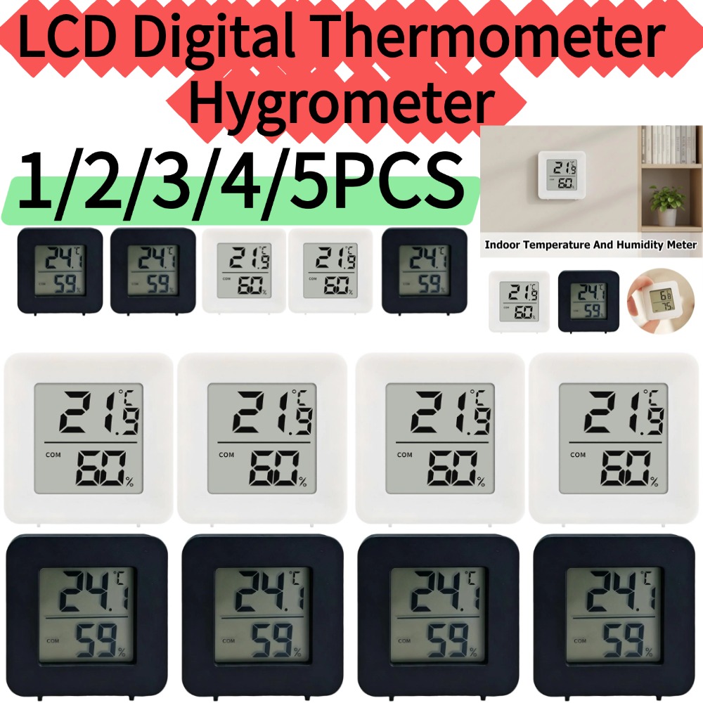 1/2/3/4/5 Buah Sensor Pengukur - Weather Station Indoor ulasan dan harga