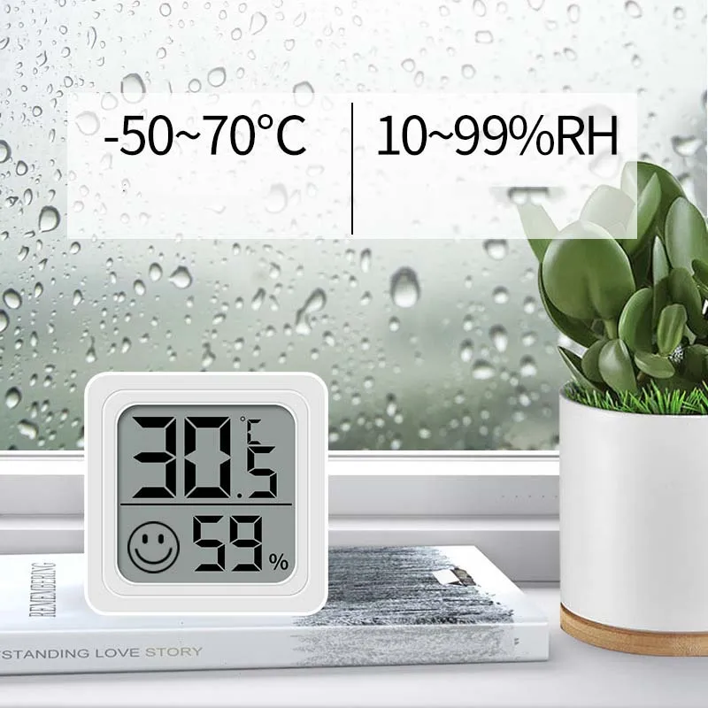 Termometer Digital LCD Mini, H - Weather Station Indoor ulasan dan harga