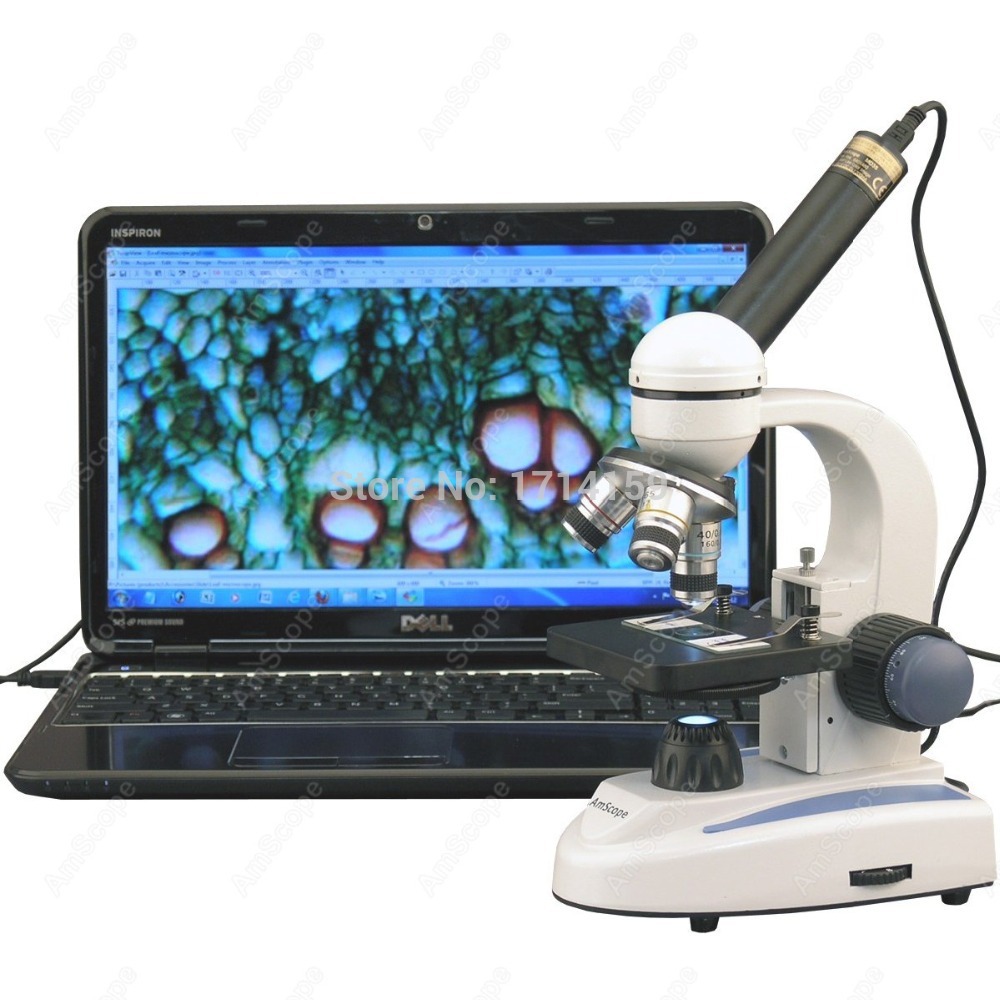 AmScope M158 Seri Mikroskop Ke - Amscope Microscope Compound 40X-1000X ulasan dan harga