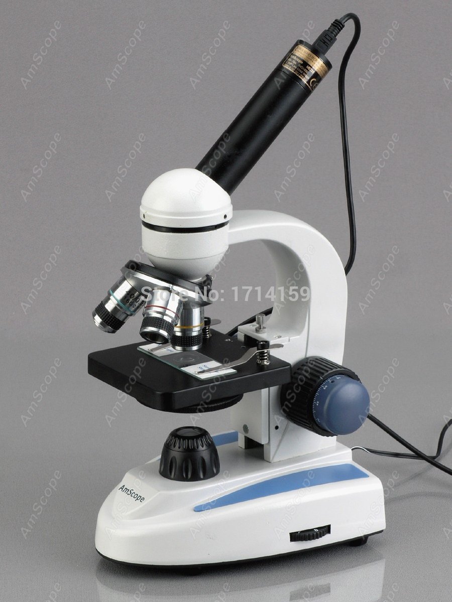AmScope M158 Seri Mikroskop Ke - Amscope Microscope Compound 40X-1000X ulasan dan harga