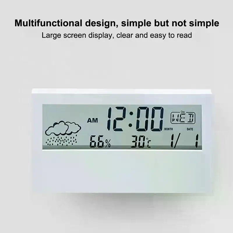 Jam Termo Higrometer Elektroni - Weather Station Indoor ulasan dan harga