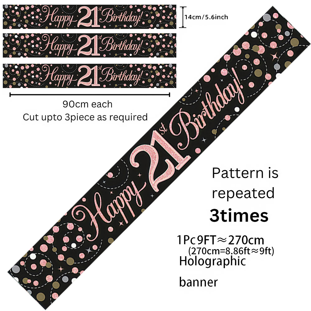 1pc Banner Holografik Selamat  - Science Of Happiness ulasan dan harga