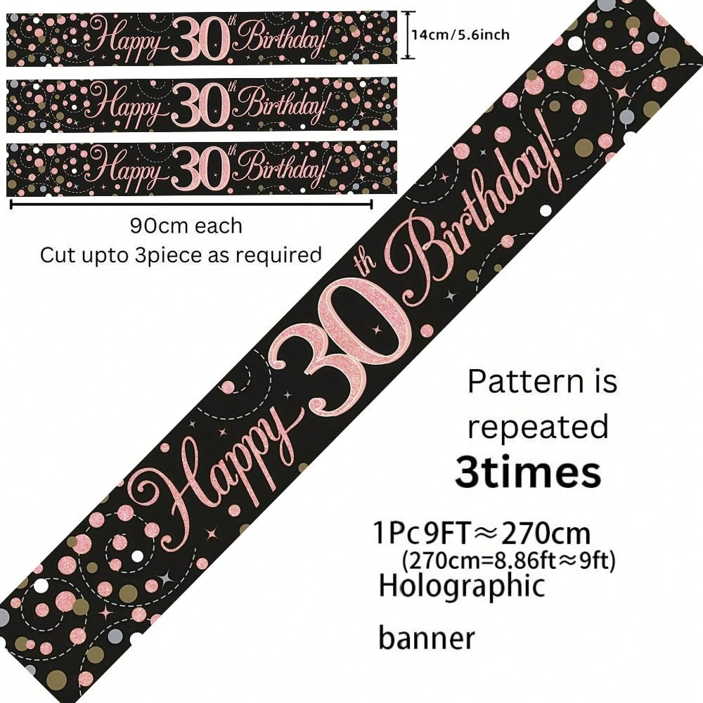 1pc Banner Holografik Selamat  - Science Of Happiness ulasan dan harga