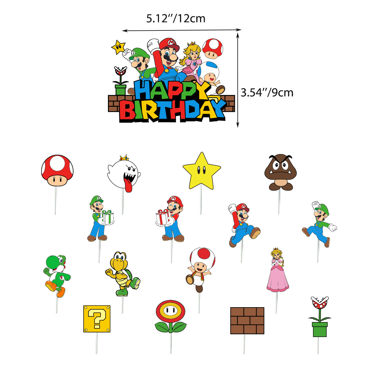 Dekorasi Kue Balon Mary Mario  - Science Of Happiness ulasan dan harga