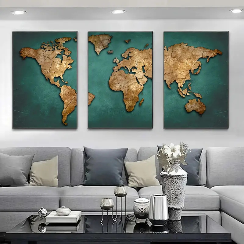 Retro peta dunia 3 pcs/set kan - Star Map Poster ulasan dan harga