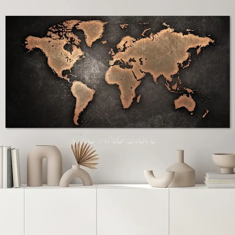 1 Buah Poster Kanvas Tanpa Bin - Star Map Poster ulasan dan harga