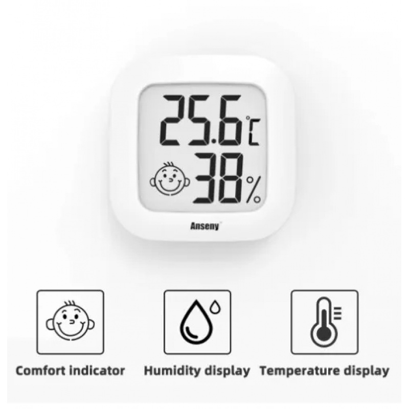 Termometer Digital LCD Higrome - Weather Station Indoor ulasan dan harga