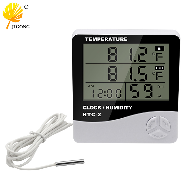 Termometer Higrometer Elektron - Weather Station Indoor ulasan dan harga