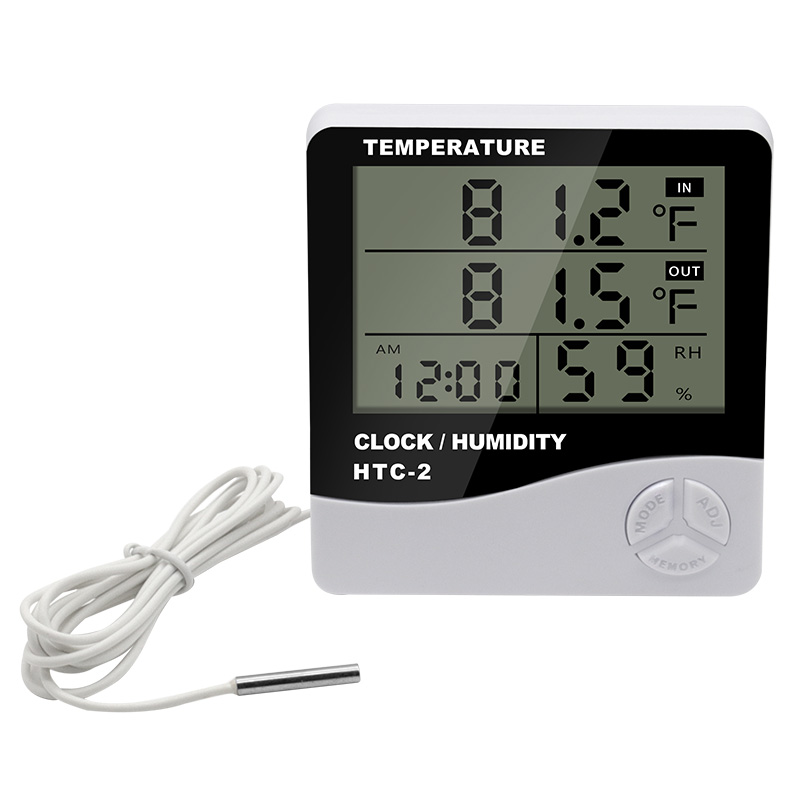 Termometer Higrometer Elektron - Weather Station Indoor ulasan dan harga