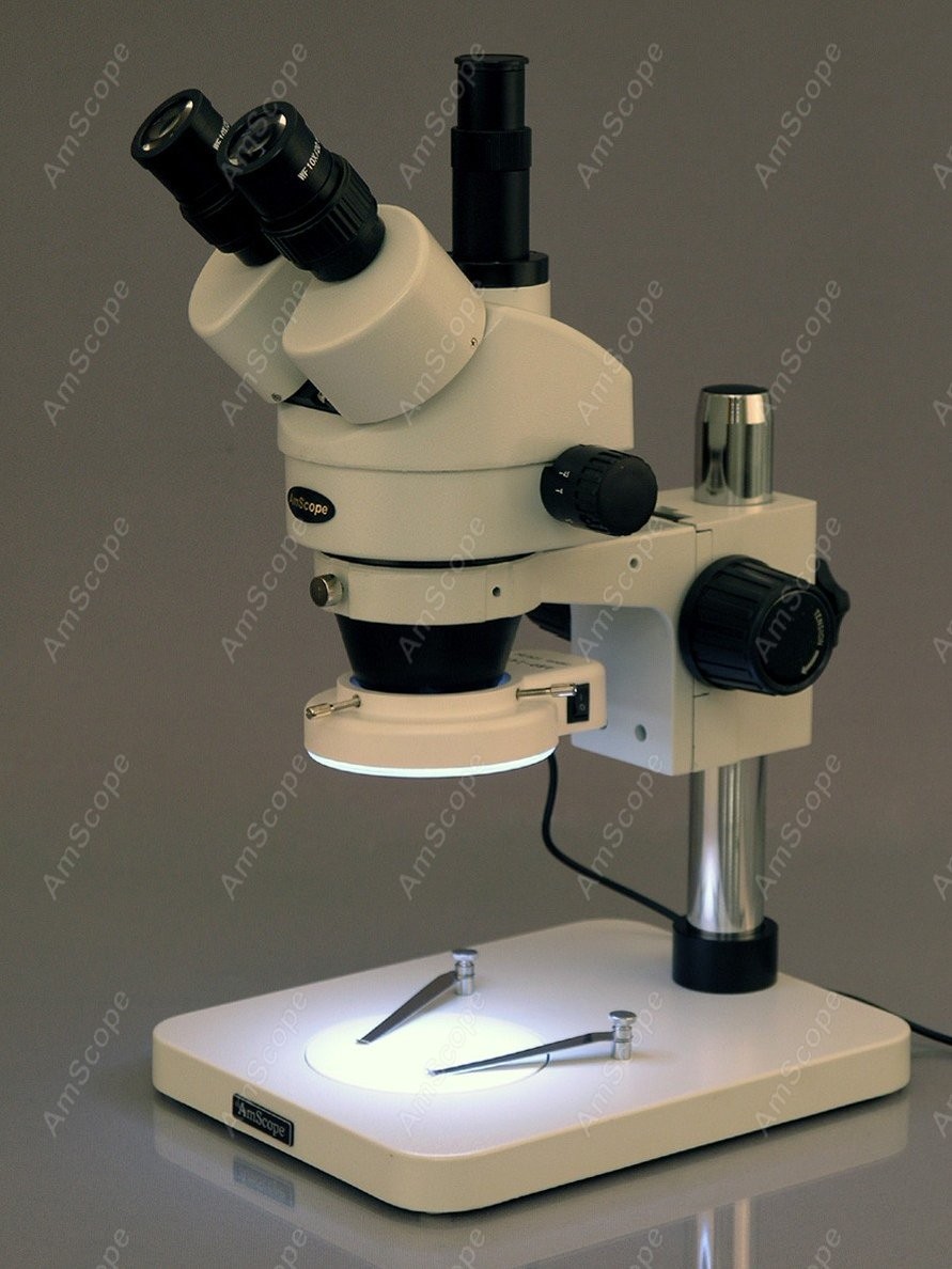 Mikroskop Stereo Zoom Trinokul - Amscope Microscope Stereo 7X-45X ulasan dan harga