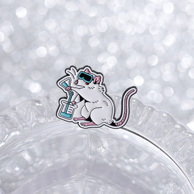 Pin Enamel Tikus Lab Kartun, B - Science Buddies ulasan dan harga