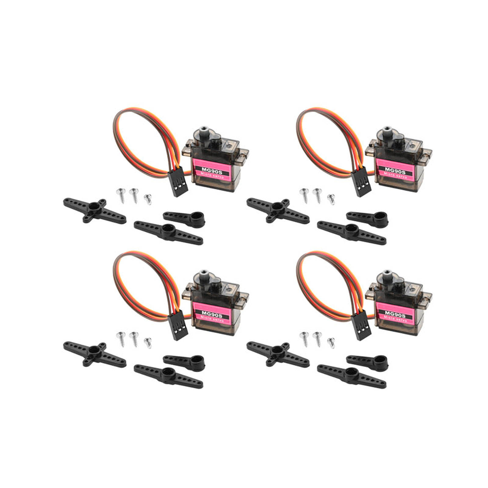 4pcs Micro Servo Metal Gear 90 - Robot Arm Motor ulasan dan harga