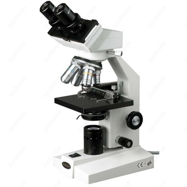 Mikroskop Biologi Binokuler Se - Amscope Microscope Compound 40X-1000X ulasan dan harga