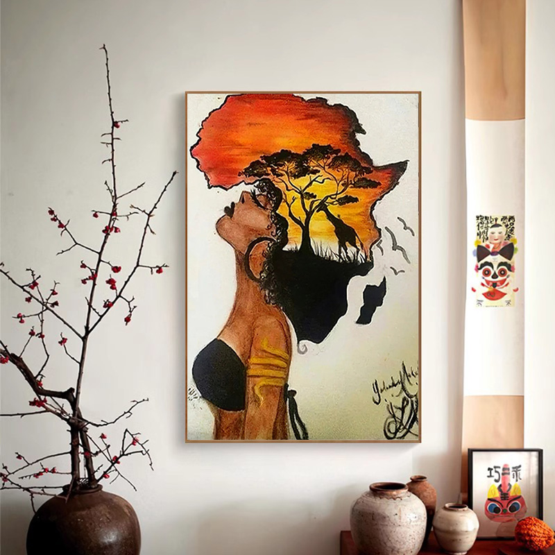 Poster wanita Afrika klasik ab - Star Map Poster ulasan dan harga